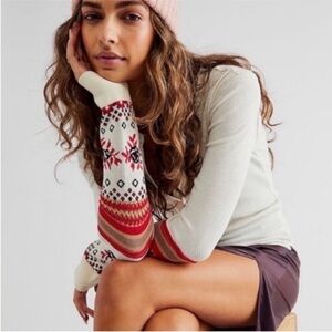 We The Free People cuff thermal top